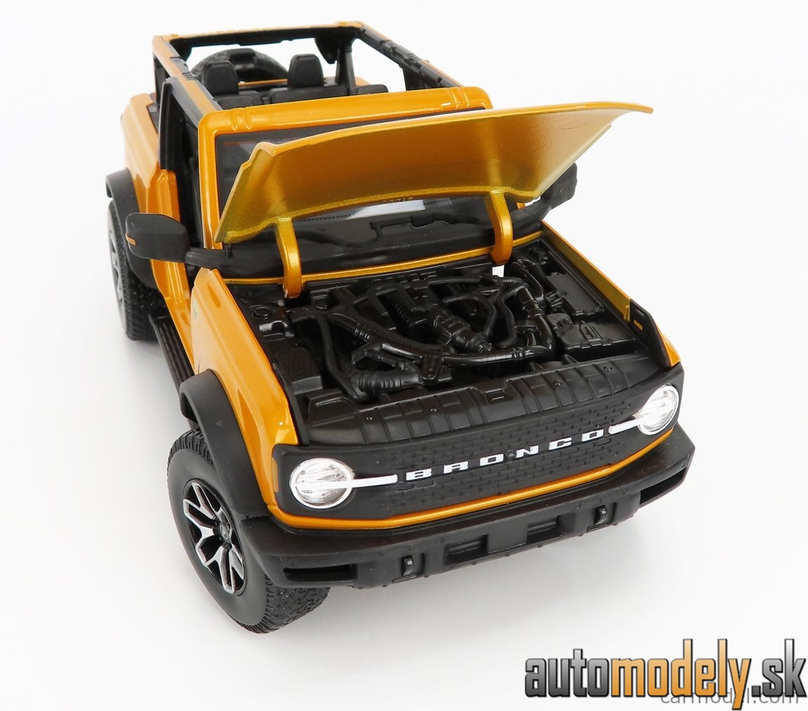 Maisto - FORD USA - BRONCO BADLANDS WITHOUT DOORS 2021 - YELLOW MET - 1:18