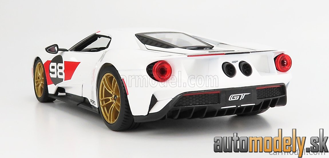Maisto - FORD USA - GT N 98 DAYTONA LIVERY 2021 - WHITE BLACK - 1:18