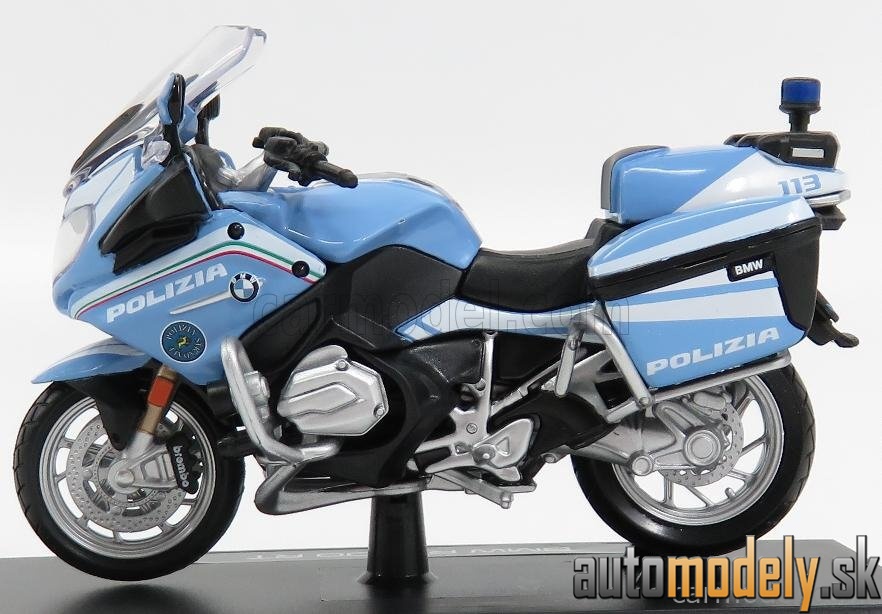 Maisto - BMW - R1200RT POLIZIA STRADALE 2005 - LIGHT BLUE WHITE - 1:18