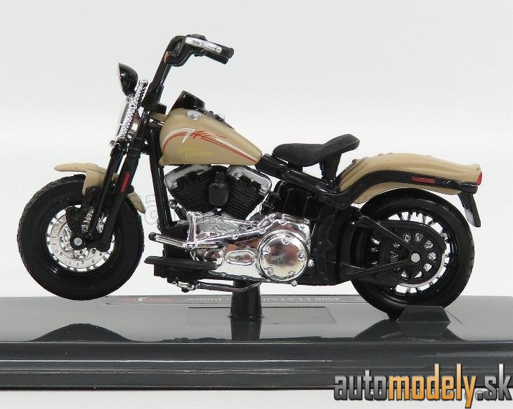 Maisto - HARLEY DAVIDSON - FLSTSB CROSS BONES 2008 - BEIGE - 1:18