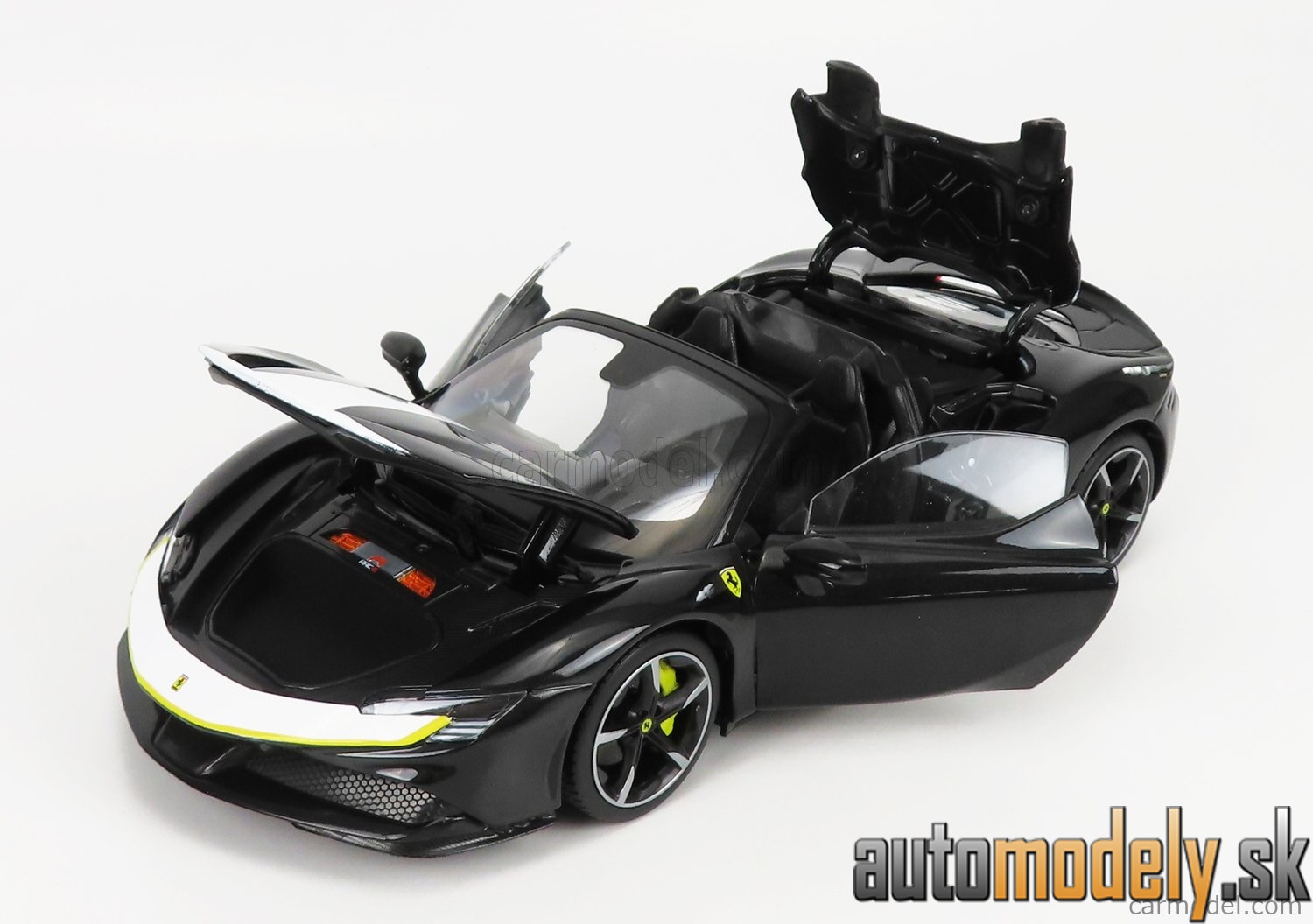 Bburago - FERRARI - SF90 STRADALE SPIDER ASSETTO FIORANO 2019 - BLACK - 1:18