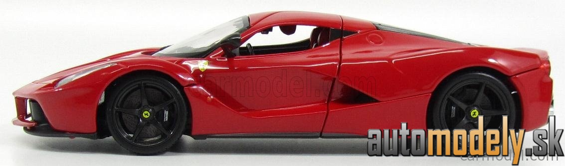 Bburago - FERRARI - LAFERRARI 2013 - BLACK WHEELS - RED - 1:18