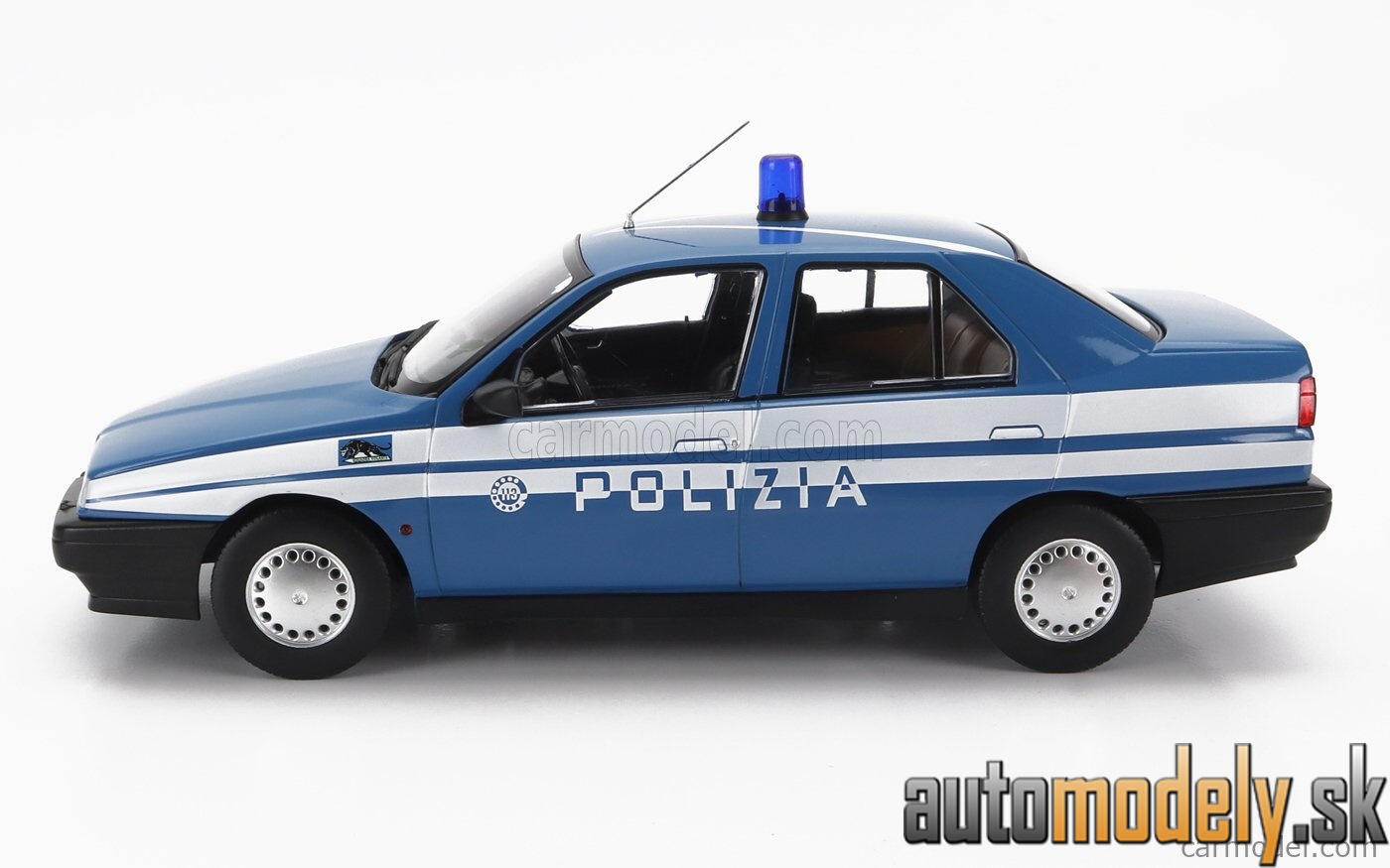 Triple9 - ALFA ROMEO 155 POLIZIA (POLICE) 1996 BLUE WHITE - 1:18
