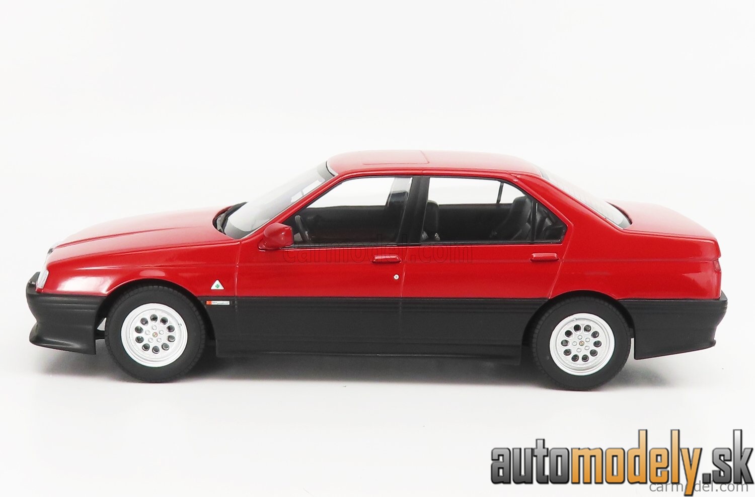 Triple9 - ALFA ROMEO 164 Q4 1994 BLACK INTERIOR RED - 1:18