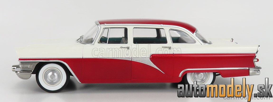 Triple9 - GAZ 13 Čajka 1959 tmavočervená biela - 1:18