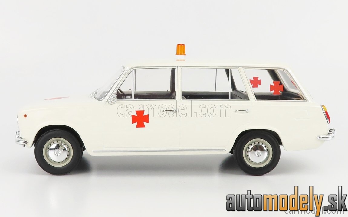 Triple9 - SEAT FIAT 124 FAMILIARE AMBULANCIA 1968 WHITE - 1:18