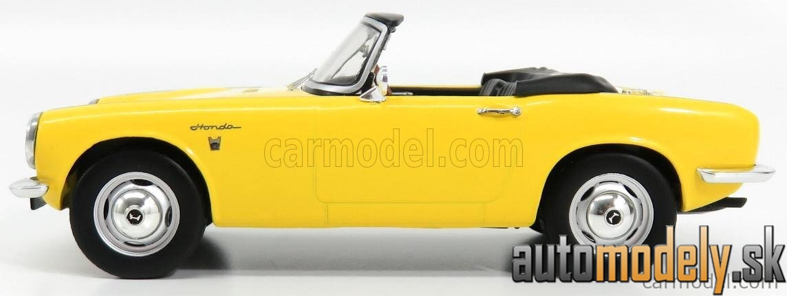 Triple9 - HONDA S800 SPIDER SOFT-TOP OPEN 1966 YELLOW - 1:18