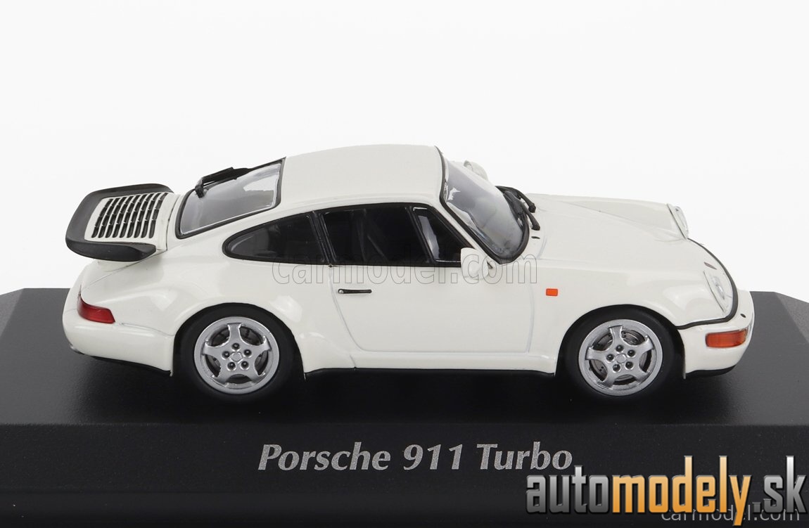 Minichamps - PORSCHE 911 964 TURBO COUPE 1990 WHITE - 1:43