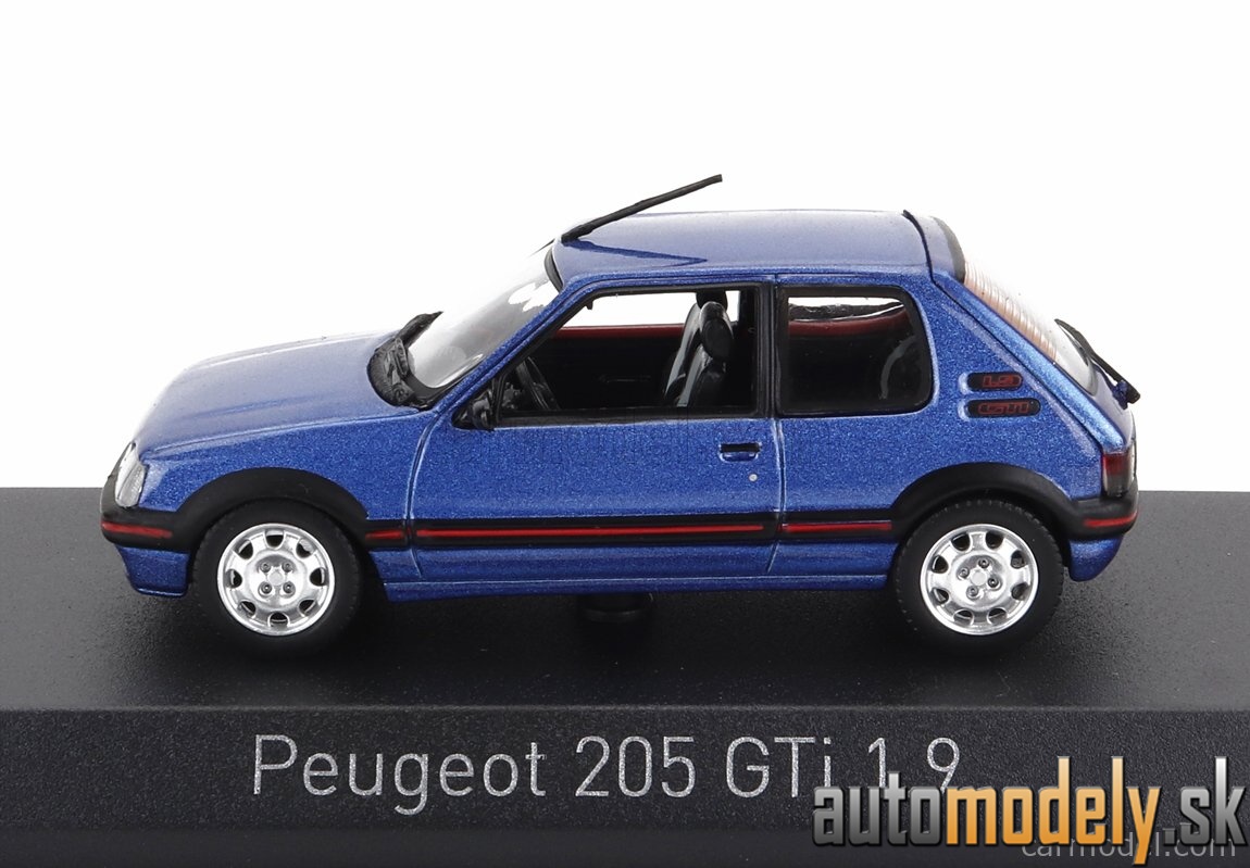 Norev - PEUGEOT 205 1.9 GTi 1992 MIAMI BLUE - 1:43
