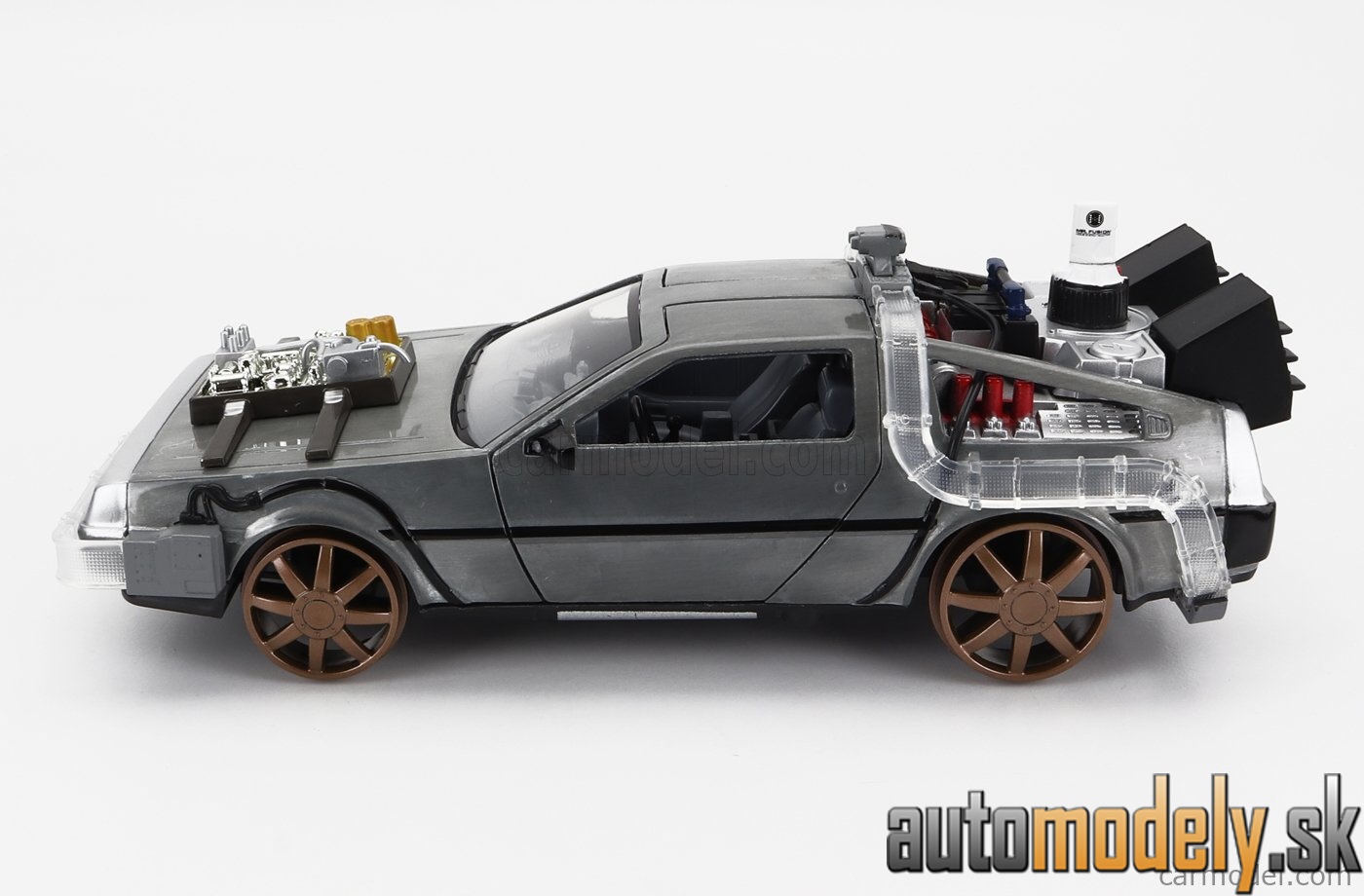 Jada - DE LOREAN TIME MACHINE (RAILWAY) BACK TO THE FUTURE 3 SILVER - 1:24