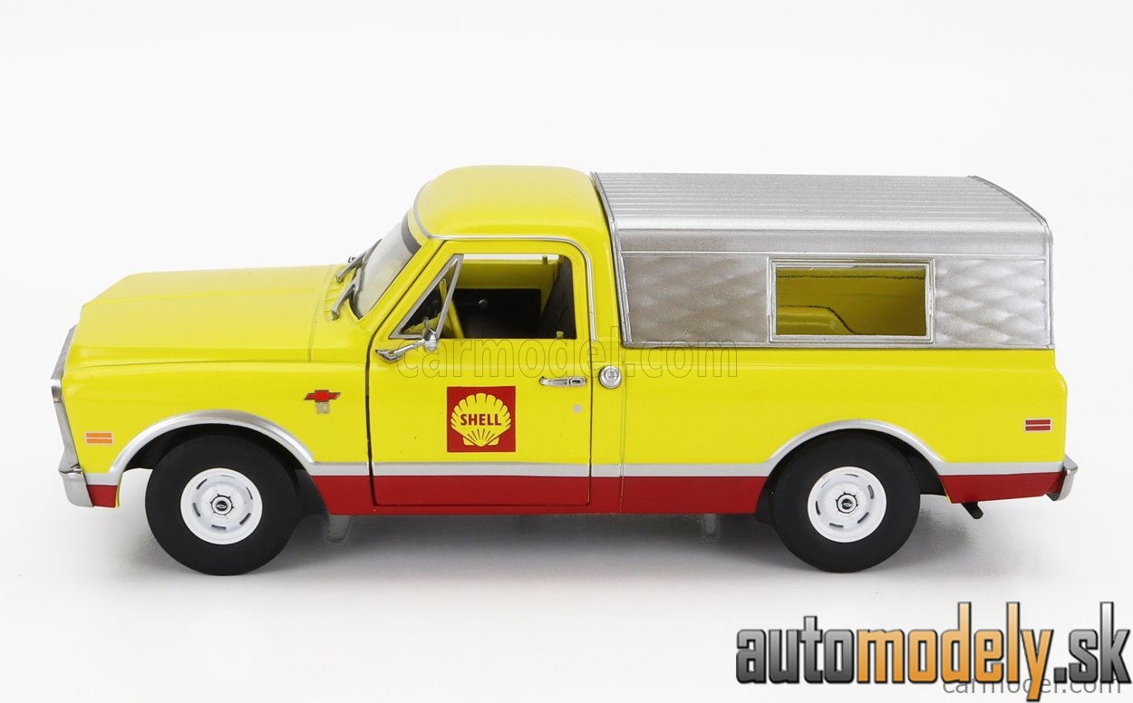 GreenLight - CHEVROLET C-10 PICK-UP SHELL 1968 YELLOW SILVER - 1:24