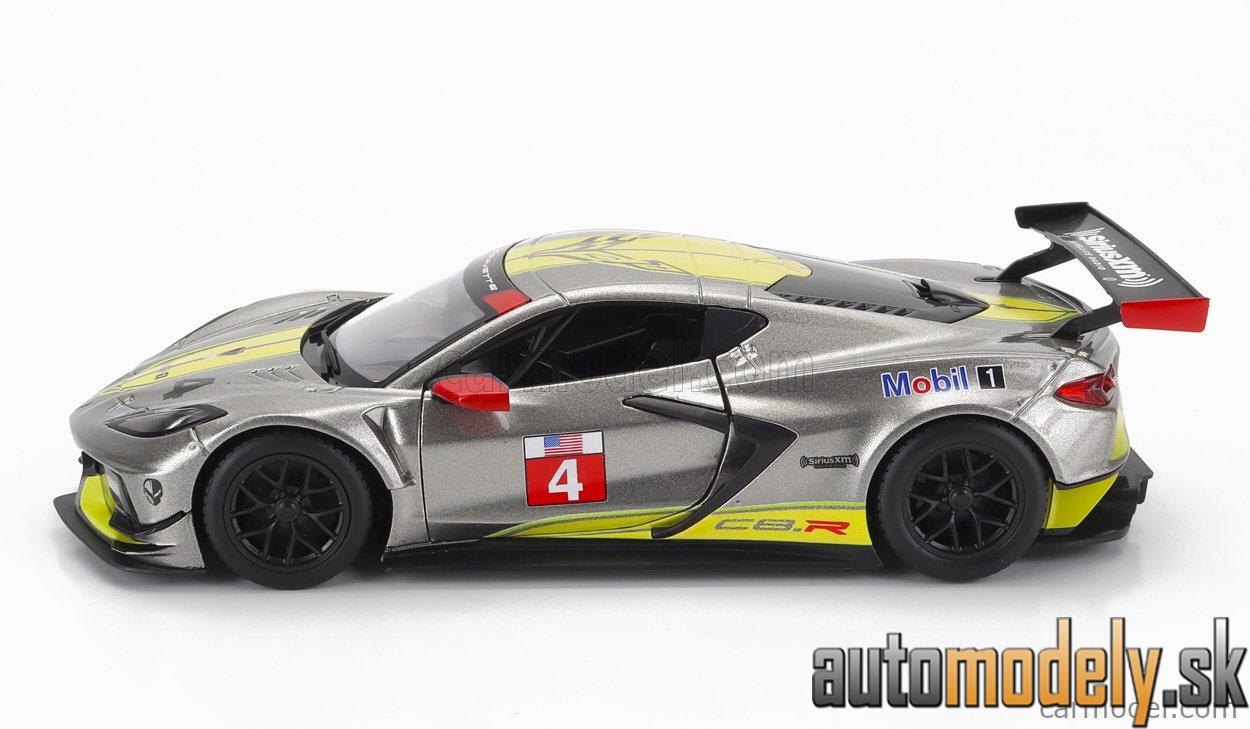 Bburago - CHEVROLET C8.R 6.2L V8 TEAM CORVETTE RACING N 4 RACING 2021 GREY YELLOW - 1:24