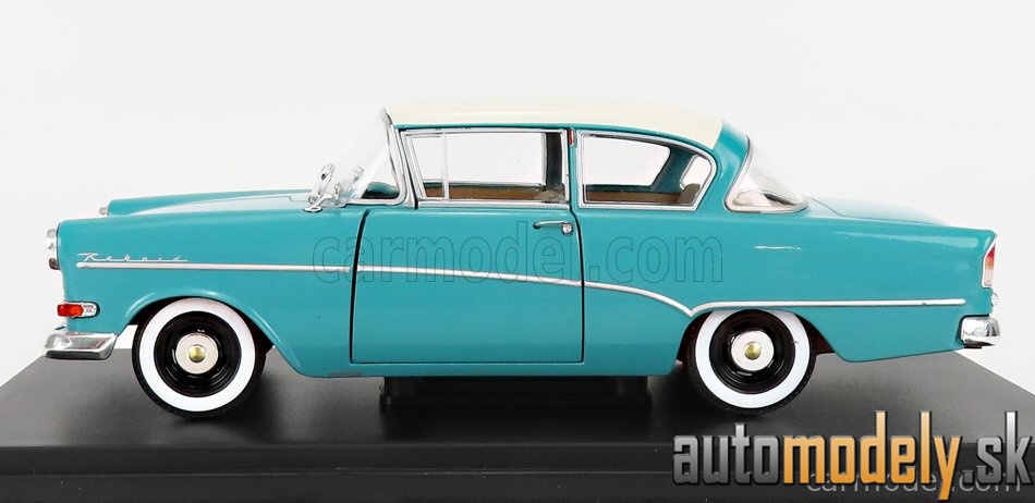 Hachette - OPEL OLYMPIA REKORD P1 1957 TURQUOISE WHITE - 1:24