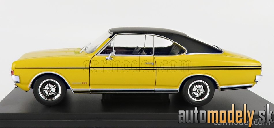 Hachette - OPEL COMMODORE A GS/E COUPE 1970 YELLOW BLACK - 1:24