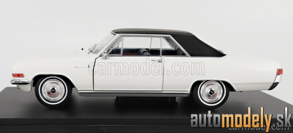 Hachette - OPEL DIPLOMAT V8 COUPE 1965 WHITE BLACK - 1:24
