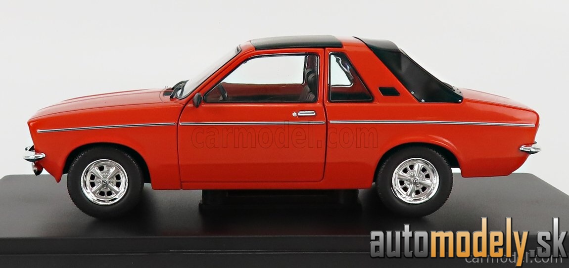 Hachette - OPEL KADETT C AERO SEMI CONVERTIBLE CLOSED 1976 ORANGE BLACK - 1:24