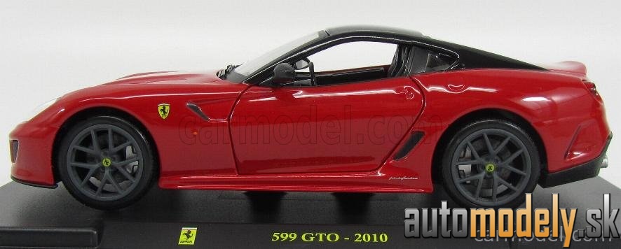 Edicola - FERRARI 599 GTO 2010 RED BLACK - 1:24