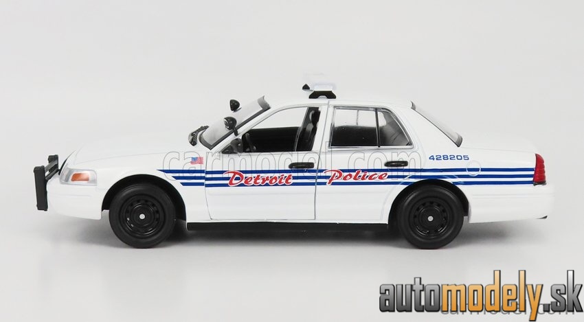 GreenLight - FORD USA CROWN VICTORIA POLICE INTERCEPTOR DETROIT 2008 WHITE - 1:24