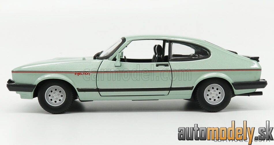 Bburago - FORD ENGLAND CAPRI INJECTION 1982 LIGHT GREEN MET - 1:24