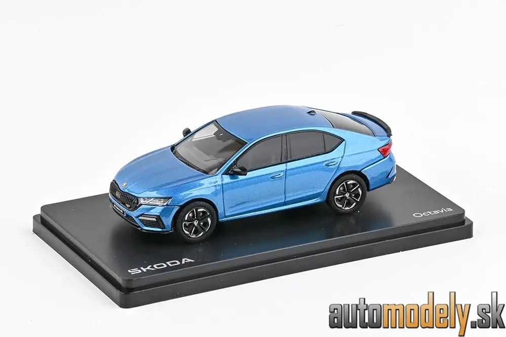  Abrex - Škoda Octavia IV RS (2020) - Modrá Ocean Metalíza - 1:43