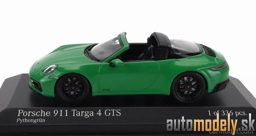 Minichamps - PORSCHE 911 992 TARGA 4 GTS 2022 GREEN - 1:43