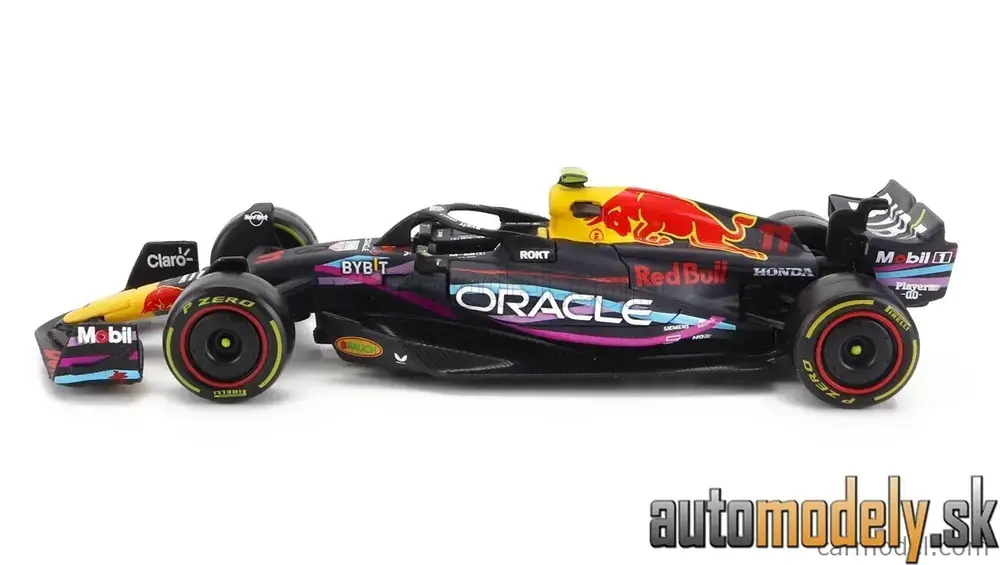 BURAGO - RED BULL F1 RB19 TEAM ORACLE RED BULL RACING N 11 2nd MIAMI GP 2023 SERGIO PEREZ MATT BLUE - 1:43
