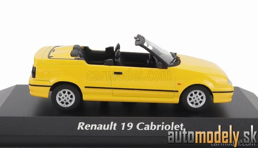 Minichamps - RENAULT R19 CABRIOLET 1992 YELLOW - 1:43
