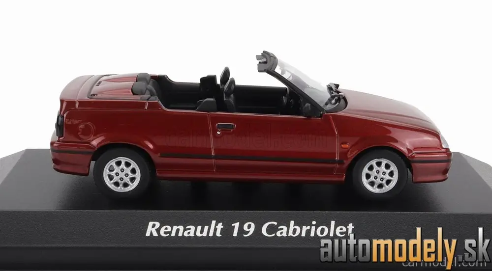 Minichamps - RENAULT R19 CABRIOLET 1992 RED - 1:43