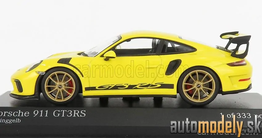 Minichamps - PORSCHE 911 991-2 GT3 RS COUPE 2018 GOLDEN RIMS - 1:43