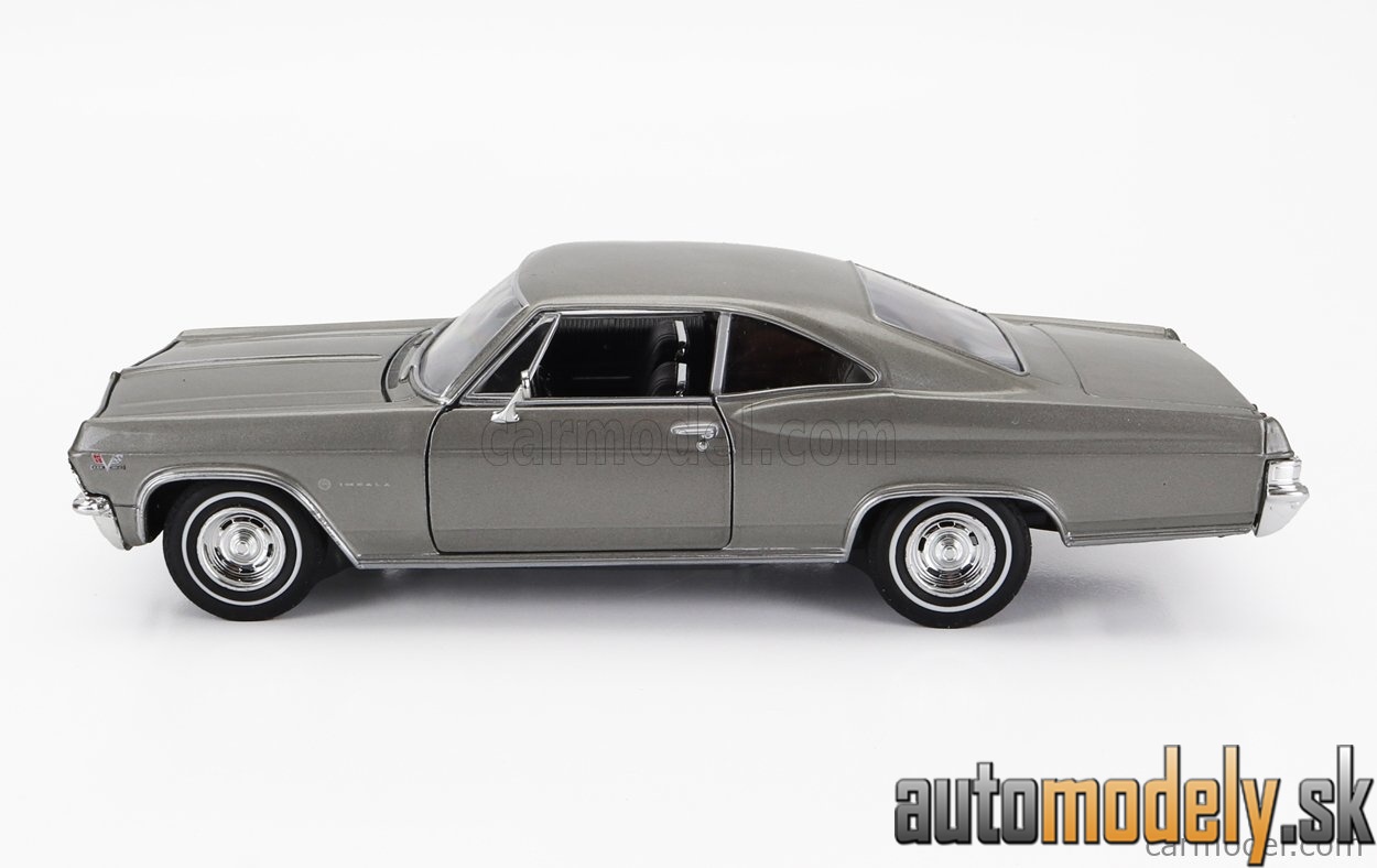 Welly - CHEVROLET IMPALA SS 396 COUPE LOW RIDER 1965 grey - 1:24