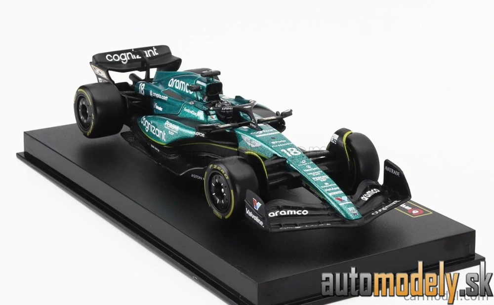 Bburago - ASTON MARTIN - F1 AMR23 TEAM ARAMCO COGNIZANT N 18 SEASON 2023 LANCE STROLL - 1:43
