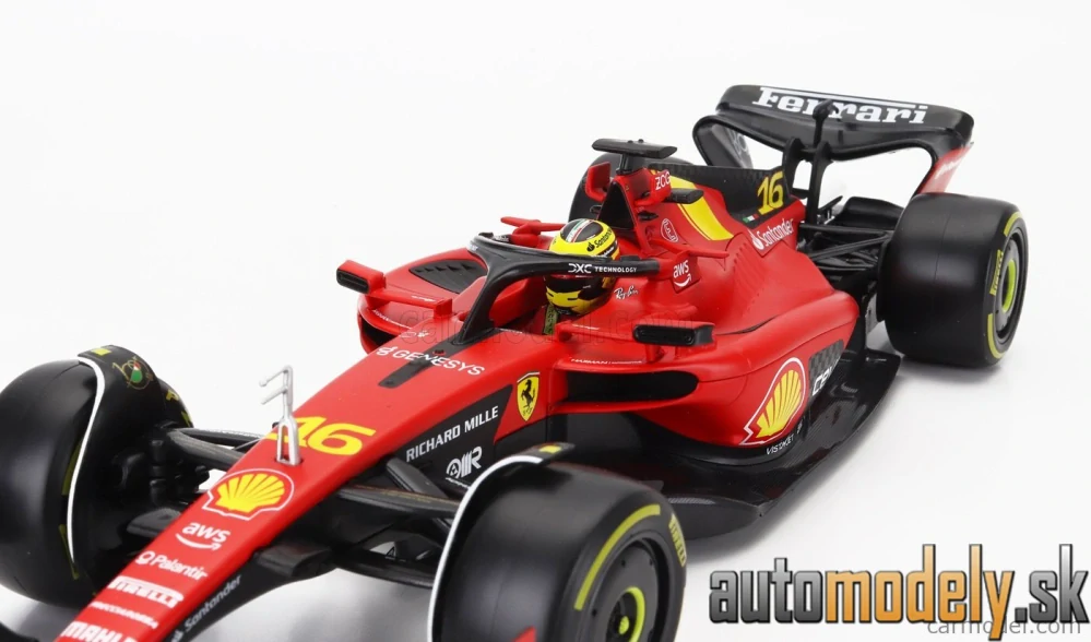 Bburago - FERRARI F1 SF-23 TEAM SCUDERIA FERRARI N 16 4th MONZA ITALY GP 2023 CHARLES LECLERC - 1:18