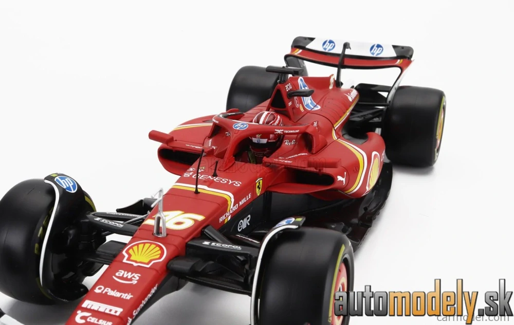 BURAGO - FERRARI - F1 SF-24 TEAM SCUDERIA FERRARI N 16 SEASON 2024 CHARLES LECLERC - 1:18