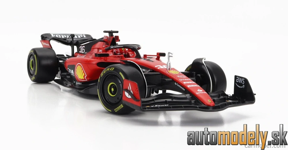 BURAGO - FERRARI - F1 SF-23 TEAM SCUDERIA FERRARI N 16 SEASON 2023 CHARLES LECLERC - 1:18