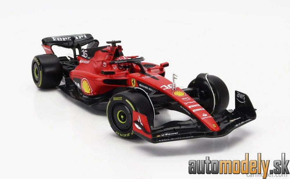 BURAGO - FERRARI - F1 SF-23 TEAM SCUDERIA FERRARI N 16 SEASON 2023 CHARLES LECLERC - 1:18