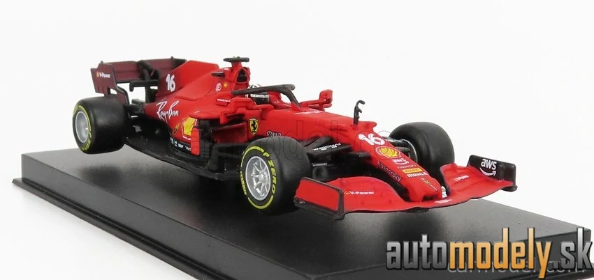 BURAGO - FERRARI - F1 SF21 TEAM SCUDERIA FERRARI MISSION WINNOW N 16 SEASON 2021 CHARLES LECLERC - 1:43