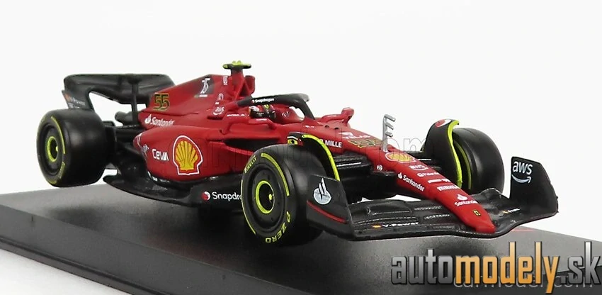 BURAGO - FERRARI - F1-75 SCUDERIA FERRARI N 55 SEASON 2022 CARLOS SAINZ - 1:43