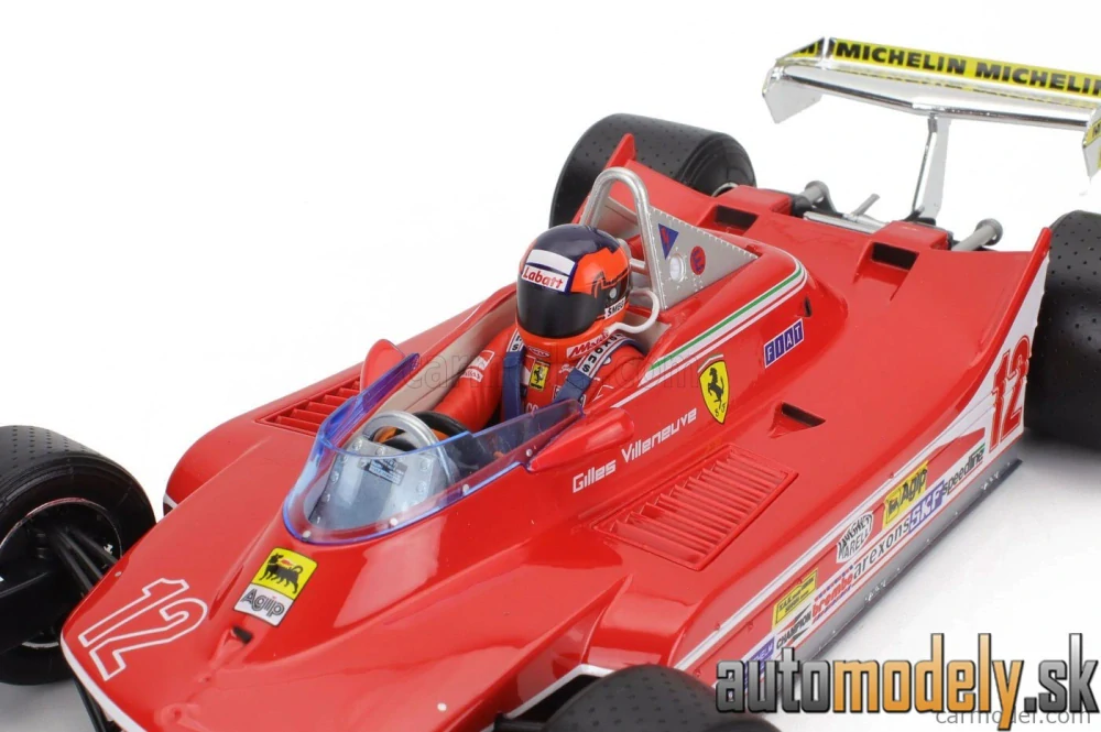 Bburago - FERRARI F1 312T4 N 12 WINNER SOUTH AFRICA GP KYALAMI (WITH PILOT) 1979 GILLES VILLENEUVE - 1:18