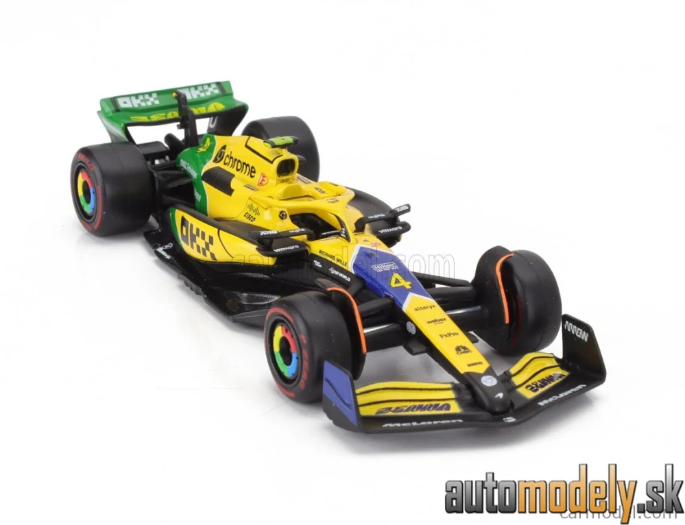 BURAGO - McLAREN - F1 MCL38 TEAM MCLAREN N 4 4th MONACO GP (SENNA 30th ANNIVERSARY) 2024 LANDO NORRIS - 1:43