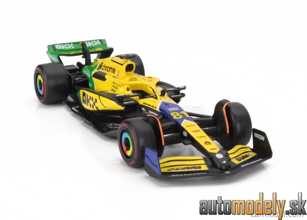 BURAGO - McLAREN - F1 MCL38 TEAM MCLAREN N 81 2nd MONACO GP (SENNA 30th ANNIVERSARY) 2024 OSCAR PIASTRI - 1:43