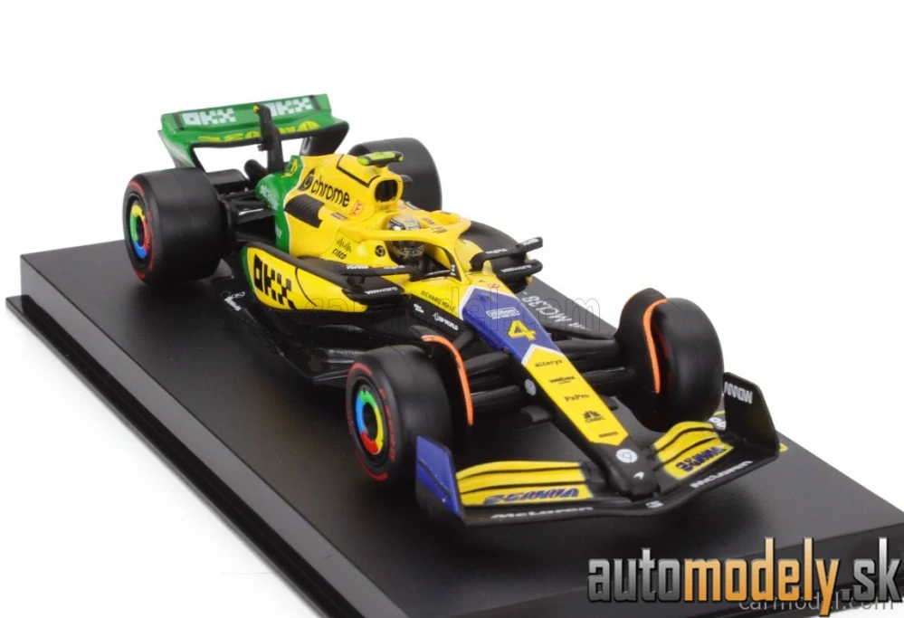 BURAGO - McLAREN - F1 MCL38 TEAM MCLAREN N 4 4th MONACO GP (SENNA 30th ANNIVERSARY) 2024 LANDO NORRIS - 1:43