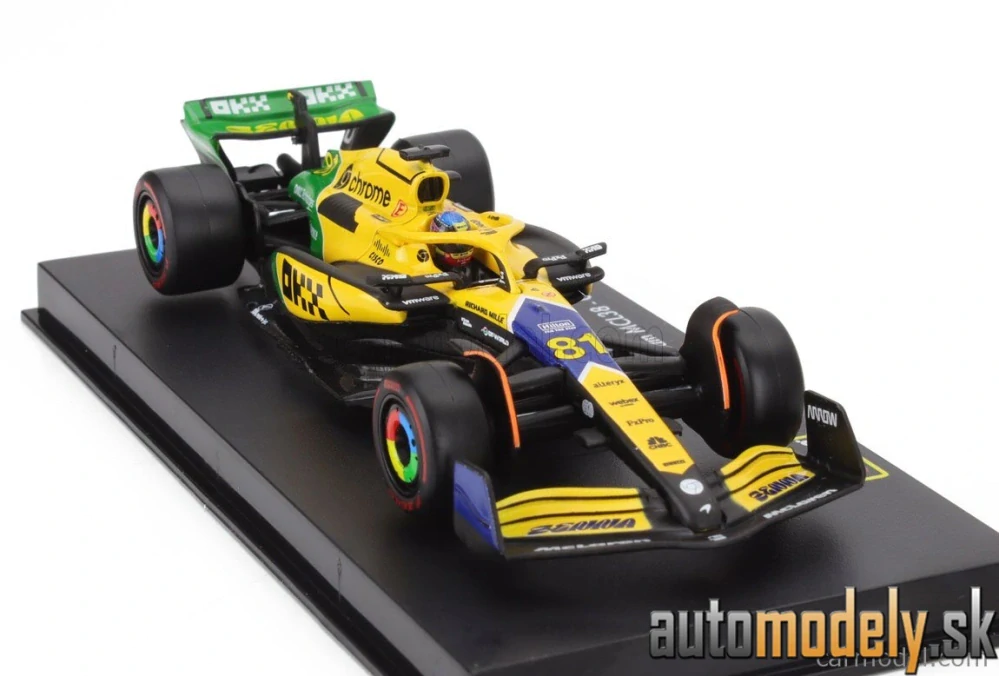 BURAGO - McLAREN - F1 MCL38 TEAM MCLAREN N 81 2nd MONACO GP (SENNA 30th ANNIVERSARY) 2024 OSCAR PIASTRI - 1:43