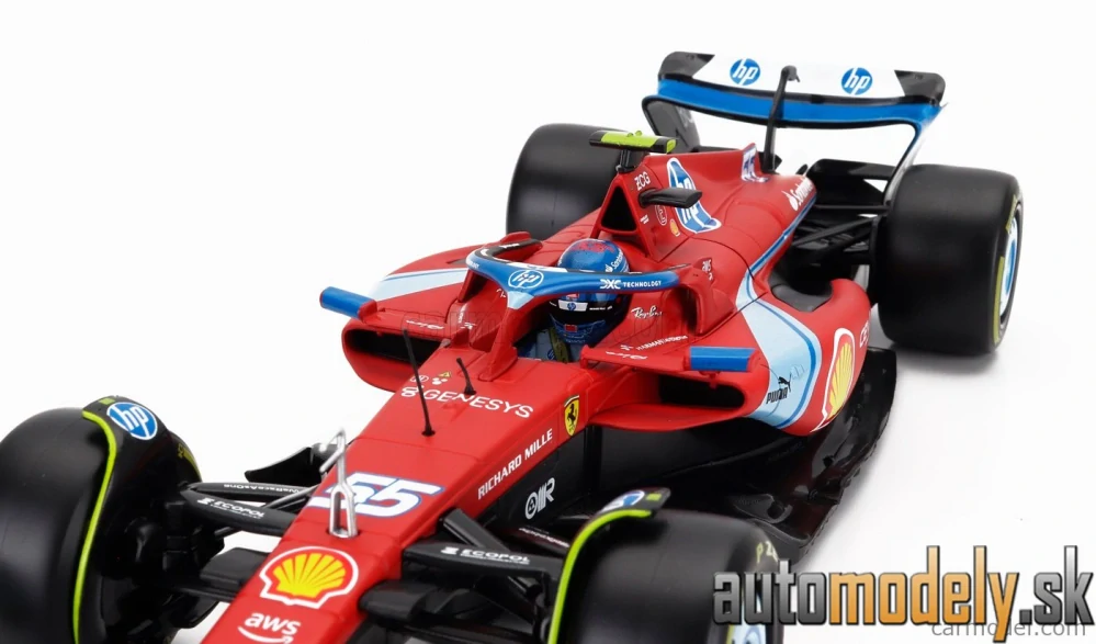 Bburago - FERRARI - F1 SF-24 TEAM SCUDERIA FERRARI N 55 5th MIAMI GP 2024 CARLOS SAINZ - 1:18