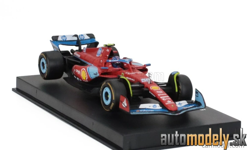 Bburago - FERRARI F1 SF-24 TEAM SCUDERIA FERRARI N 55 5th MIAMI GP 2024 CARLOS SAINZ - 1:43