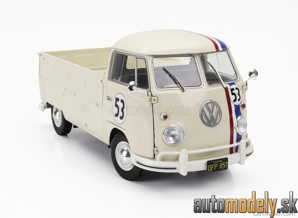 SOLIDO - VOLKSWAGEN - T1b PICK-UP N 53 (HERBIE) 1950 - 1:18