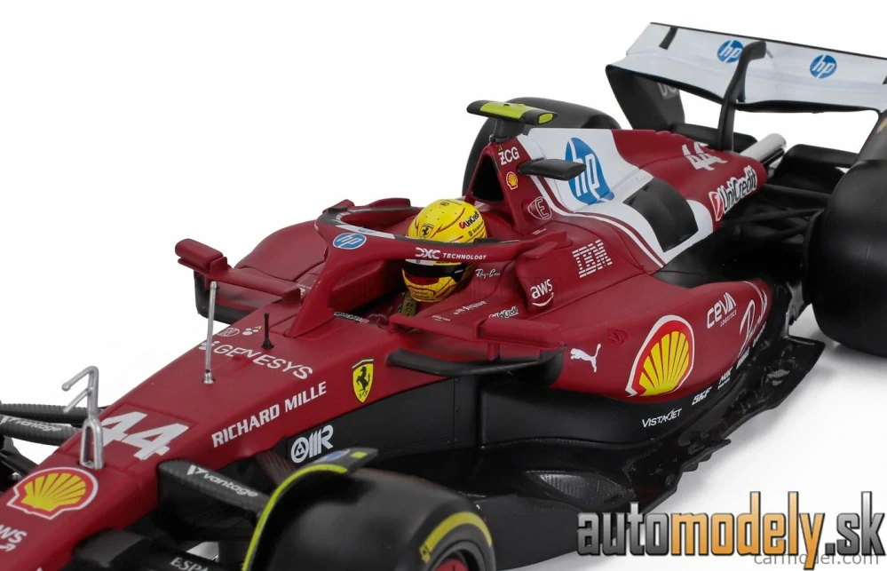 Bburago - FERRARI F1 SF-25 TEAM SCUDERIA FERRARI HP N 44 SEASON 2025 LEWIS HAMILTON - 1:18