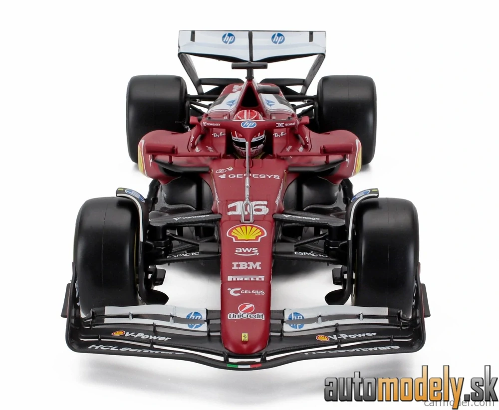 Bburago - FERRARI F1 SF-25 TEAM SCUDERIA FERRARI N 16 SEASON 2025 CHARLES LECLERC - 1:18