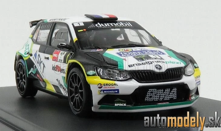 MINIPARTES - ŠKODA FABIA R5 N 1 RALLY YPRES 2018 B.BOUFFIER, X.PANSERI - 1:43