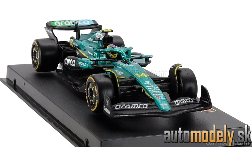 Bburago - ASTON MARTIN - F1 AMR25 TEAM ARAMCO COGNIZANT N 14 SEASON 2025 FERNANDO ALONSO - 1:43