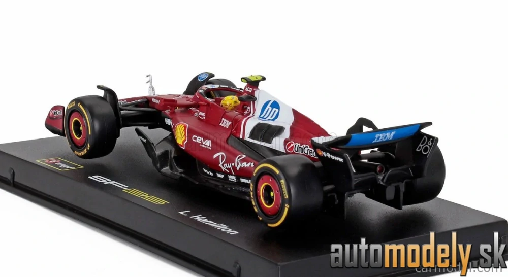 Bburago - FERRARI - F1 SF-25 TEAM SCUDERIA FERRARI HP N 44 SEASON 2025 LEWIS HAMILTON - 1:43